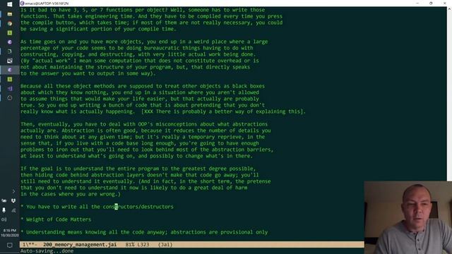 Let's Documenting about Memory Management for Compiler and also What Else? смотреть онлайн