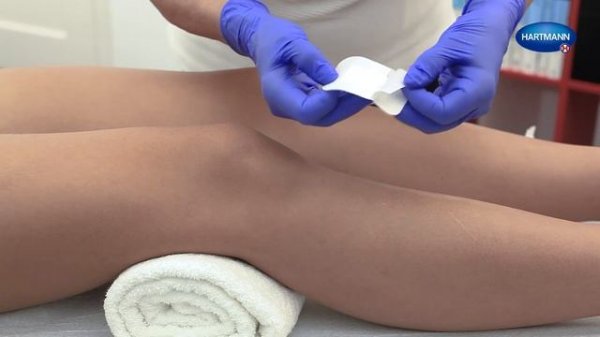 Наложение повязки Cosmopor E (инструкция)