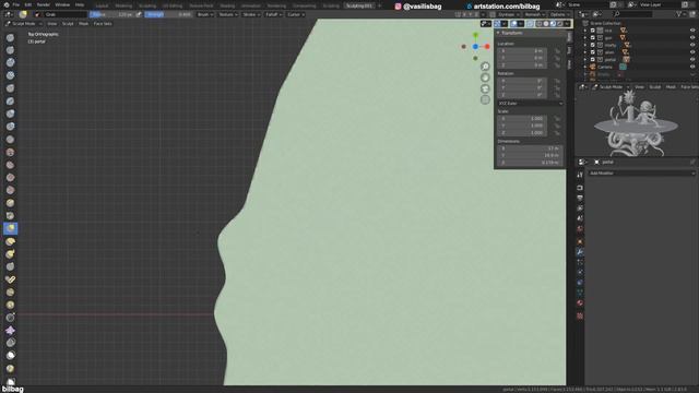 Rick and Morty sculpting in Blender | Complete workflow, timelapse смотреть онлайн