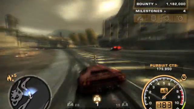 NFS MOST WANTED lamborghini diablo cop chase смотреть онлайн