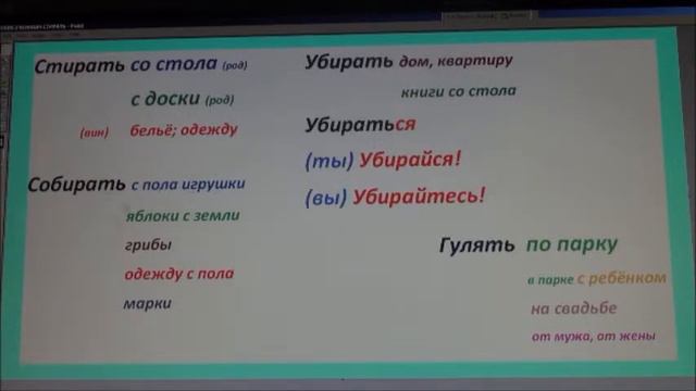RUSSIAN VERB Part 2 PRESENT СТИРАТЬzoia смотреть онлайн