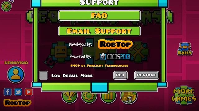Как Включить Проценты В Geometry dash И Повысить Фпс смотреть онлайн