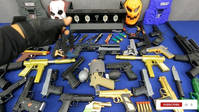 Airsoft F226 Beretta Real Guns, Glock 19, Golden Tec-9, Desert Eagles, Knives And Crazy Masks смотреть онлайн