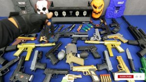 Airsoft F226 Beretta Real Guns, Glock 19, Golden Tec-9, Desert Eagles, Knives And Crazy Masks