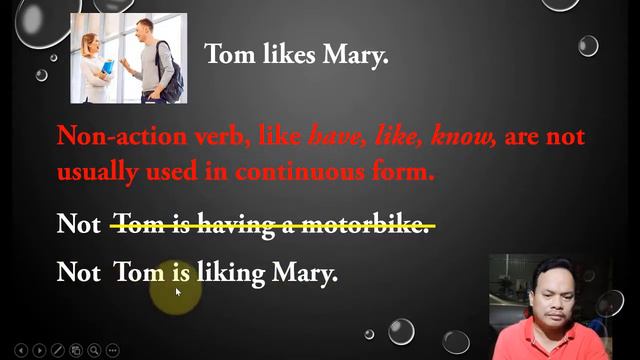 Verbs not used in continuous tenses | Present Continuous Tenses смотреть онлайн