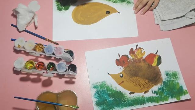 Мастер-класс по рисованию. Рисуем Ежика. смотреть онлайн