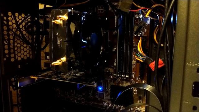 Кулер для процессора DEEPCOOL GAMMAXX 200 V2 - демонстрация работы смотреть онлайн