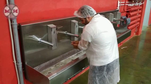 Рукомойник сенсорный ASP-WL-06/3 и локтевыми дозаторами ASP-LD-01