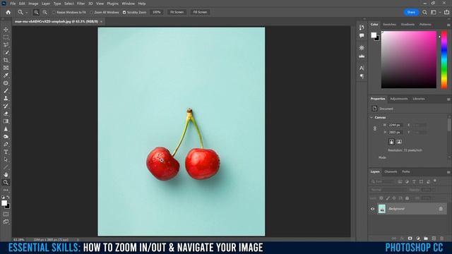 The Zoom Tool & Navigator in Photoshop CC 2022 смотреть онлайн