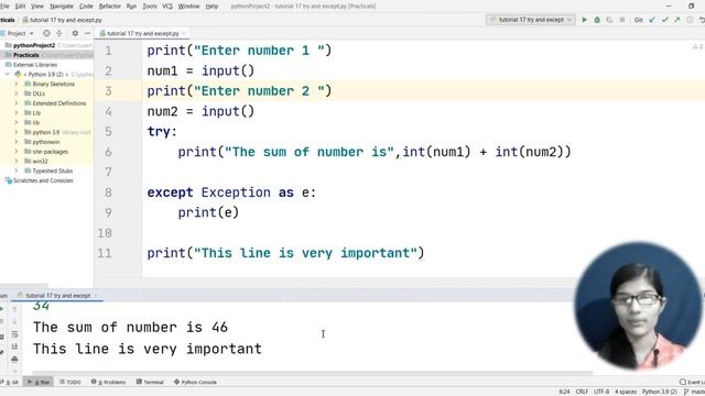 BASICS OF PYTHON EP:16 TRY AND EXCEPT FUNCTIONS | python tutorial for beginners | python code смотреть онлайн