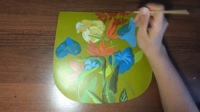 РОСПИСЬ КОЖИ | РИСУЕМ НА СУМКЕ | РОСПИСЬ СУМОК смотреть онлайн