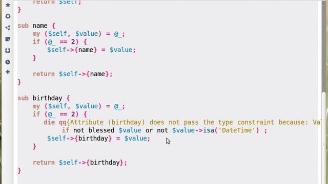 Perl OOP: Using class as type constraint смотреть онлайн