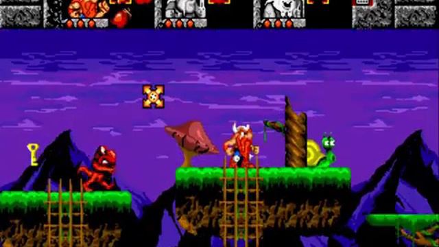 Игры Sega.The Lost Vikings (yDot) часть 4 - Лавовый пузырь смотреть онлайн