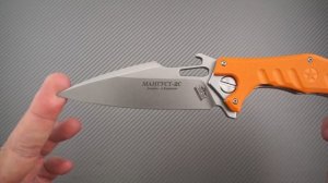 Складной нож-флиппер НОКС «Мангуст-2С» клинок D2, рукоять G10, краткий видео обзор и распаковка