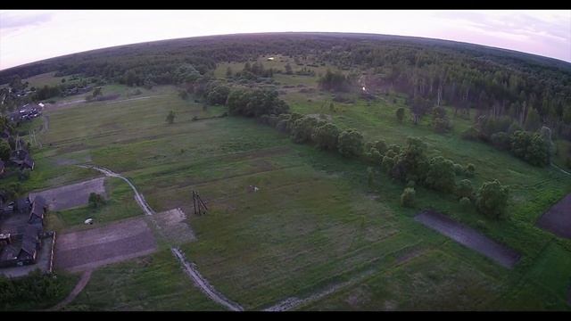 Деревня в России вид с Квадрокоптера смотреть онлайн