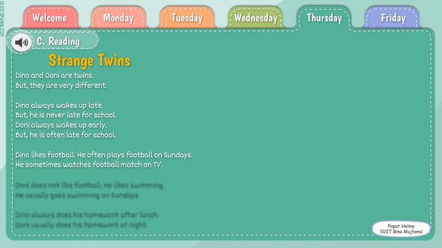 KELAS 5 BAHASA INGGRIS- CHAPTER 8 (I ALWAYS DO MY HOMEWORK) AND SIMPLE PRESENT TENSE смотреть онлайн