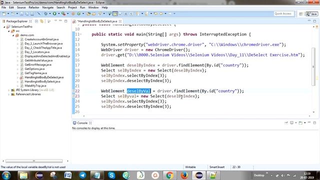 Selenium Training # 12 | How to Deselect List Box values in Selenium webdriver смотреть онлайн