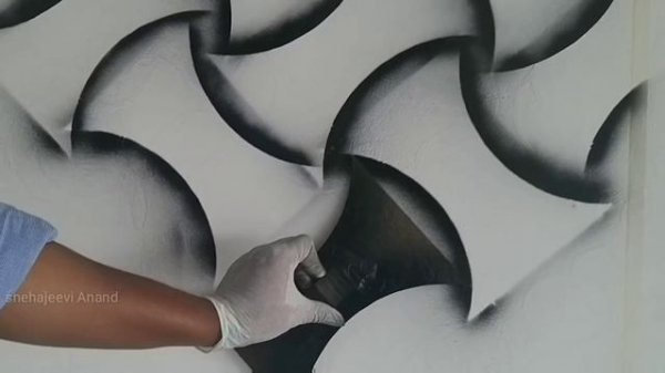 3D wall painting new creative design