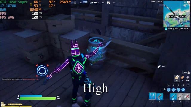 Fortnite | i7 10700 | Nvidia 1650 SUPER - 1080p смотреть онлайн