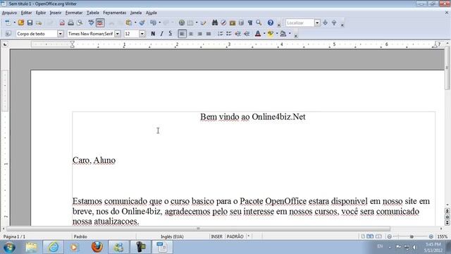 Aula #01 - OpenOffice Conceitos Basicos смотреть онлайн