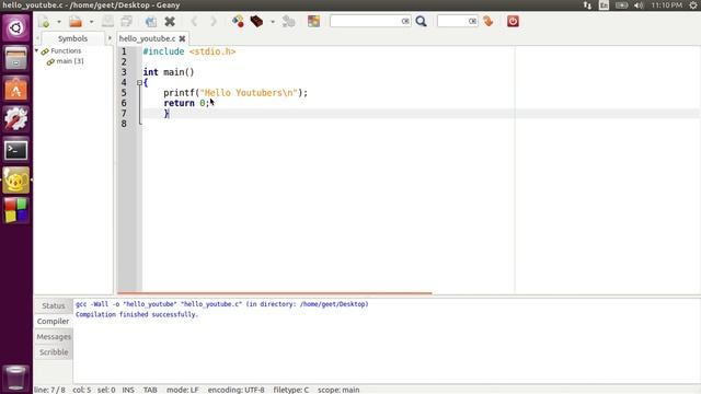 Learn C from Scratch | Explanation of code смотреть онлайн