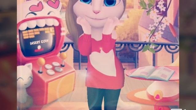 Весенняя Кошка Angela.         Из игры My Talking Angela #1