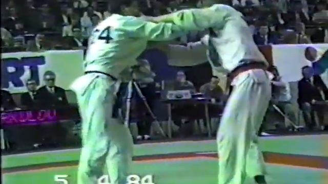 European Judo Championships Liege 1984 78kg Bronze Yuri Merkulov (URS) V Ramon Pink (GER)