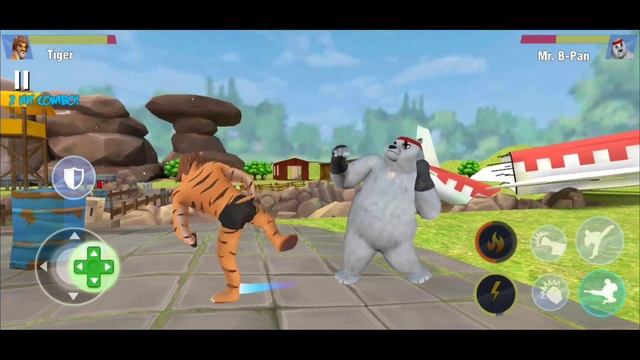 Tiger VS Mr. B-Pan : Kung Fu Animal Fighting Games || Wild Karate Fighter смотреть онлайн
