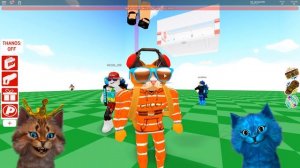 Пол это Лава в Роблокс! Котёнок Лайк против Котика Игромана / Roblox The Floor is Lava