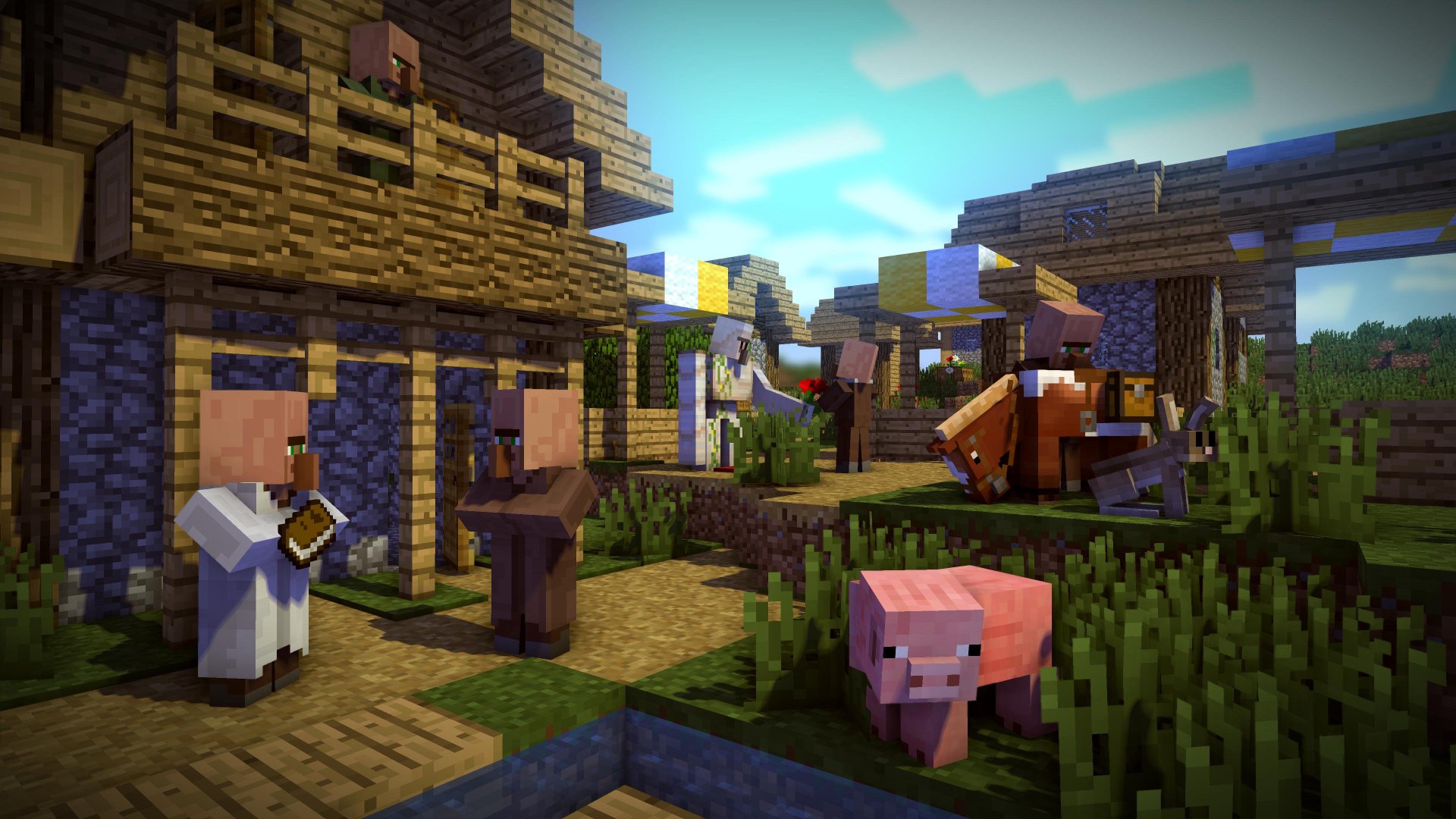 ОБЗОР МОЕЙ ДЕРЕВНИ В MINECRAFT. смотреть онлайн