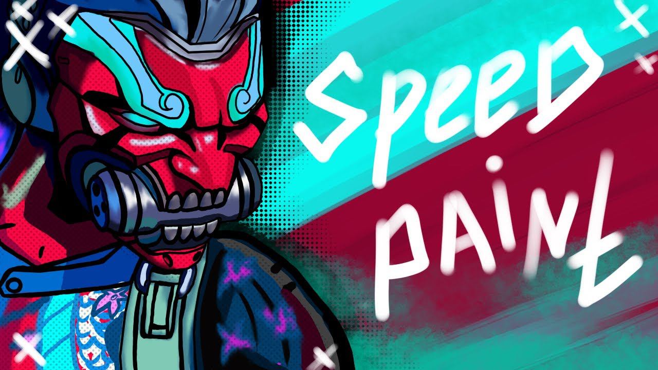 Draw Overwatch Genji cyber demon - speed paint смотреть онлайн