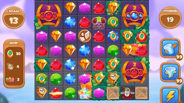 Яичная История 19 уровень [Сокровища Пиратов бонусный мир] - Egg-cellent Story Level 19 смотреть онлайн