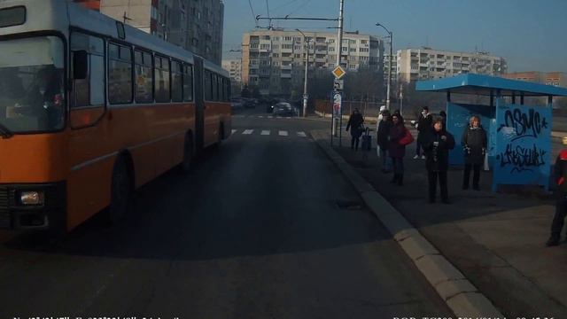 ПТП между тролейбус и автобус