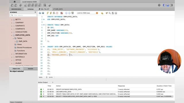 Create a simple table using MySQL Workbench for Beginners смотреть онлайн