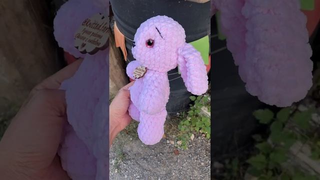 Вязаный зайчик амигуруми крючком. Схема вязания, МК. Простая игрушка для малыша. #amigurumi #вязани