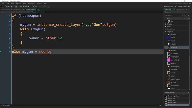 GameMaker Studio 2: Complete Platformer Tutorial (Part 21: Enemies shoot back) смотреть онлайн