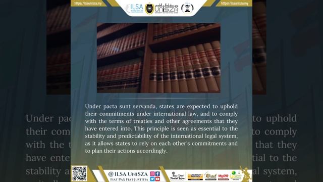 TRIVIA OF THE WEEK: ?‘Pacta Sunt Servanda’?