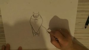 Учимся рисовать волка Акела