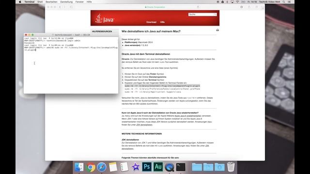 Mac Java deinstallieren und löschen смотреть онлайн