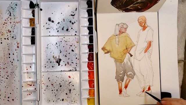Real-time watercolor painting process смотреть онлайн