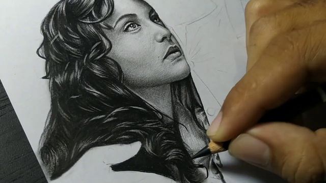 Portrait Drawing Leonardo DiCaprio & Kate Winslet with Pencil - Drawing Titanic - Timelapse Video смотреть онлайн