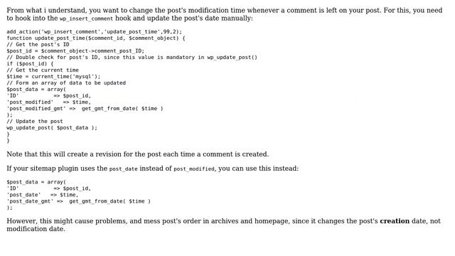 Wordpress: Update post date on every new comment? (2 Solutions!!) смотреть онлайн