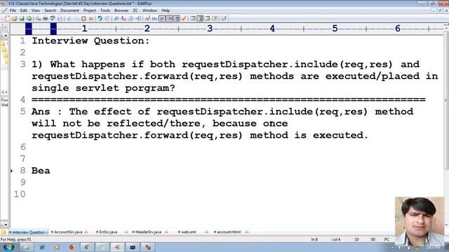 135 Interview Question on RequestDispatcher forward, include method in servlet | adv java tutorial смотреть онлайн