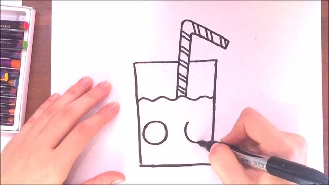 KAWAII draw a cute glass of Coke! Кавайный рисунок!рисуем милый стакан кока-колы смотреть онлайн