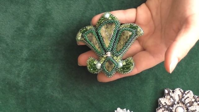 Авторские украшения ручной работы. Оригинальные броши с натуральными камнями. Обзор смотреть онлайн