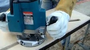 обрезка стропил фрезером.