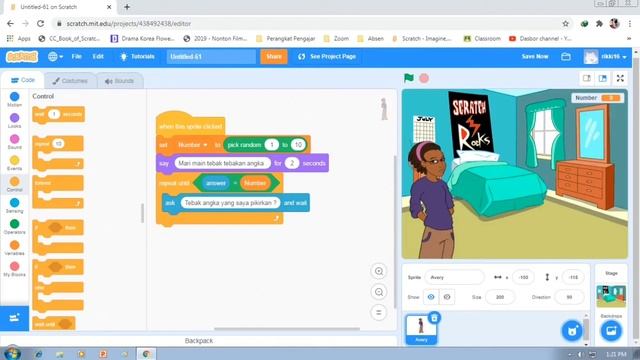 scratch #10 - Guessing game . game tebak angka . смотреть онлайн