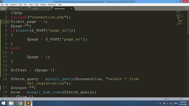 Pagination using AJAX in PHP & MySQL with Source Code смотреть онлайн
