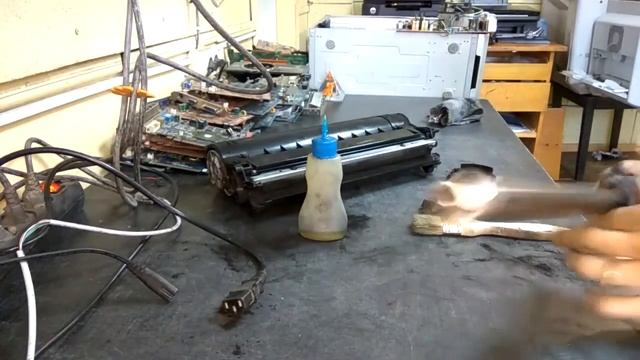 Разборка копира Canon IR2016 замена магнитного вала смотреть онлайн