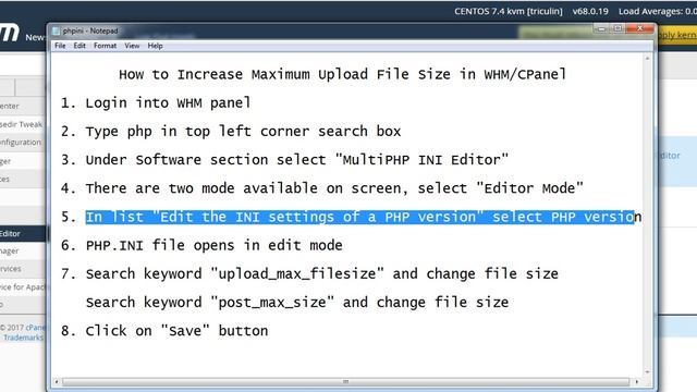 How to Increase Maximum Upload File Size in WHM/CPanel смотреть онлайн